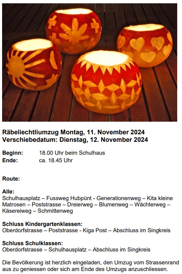 Räbeliechtli 24 25